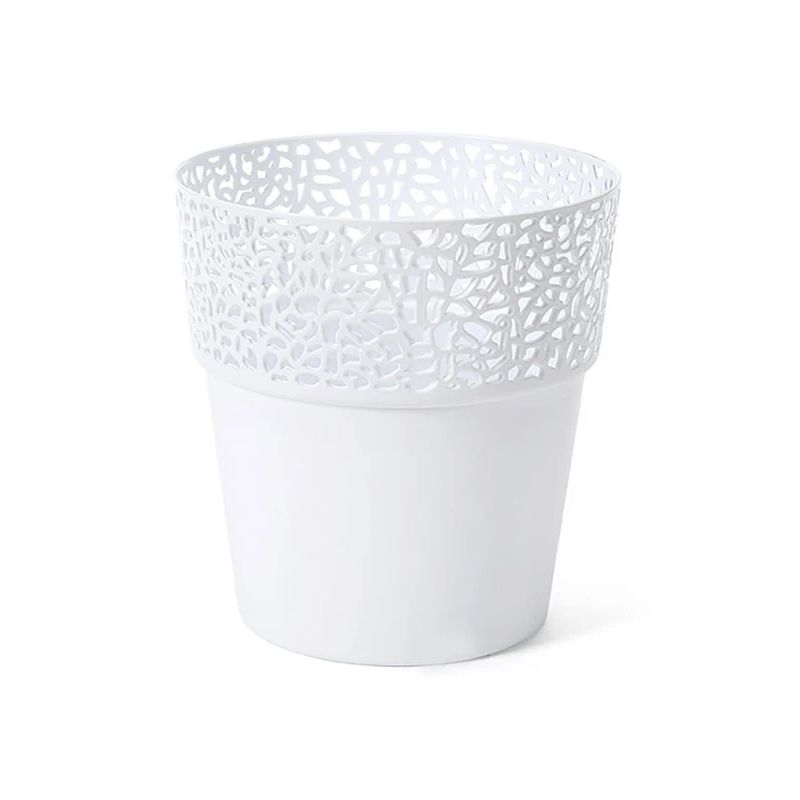 Pods puķu rosa d.13cm balts