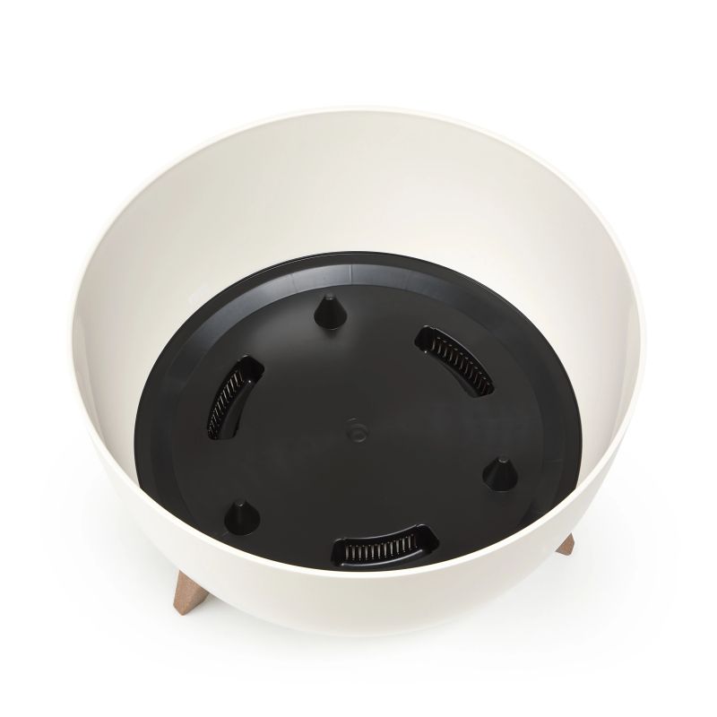 Plastm. puķu pods bowl roma 290 krēmkr.