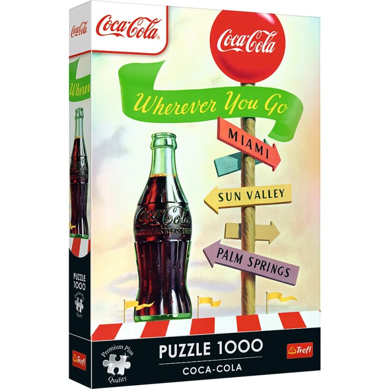 TREFL Premium Plus Puzzle Coca-Cola: Wherever You Go, 1000 pcs