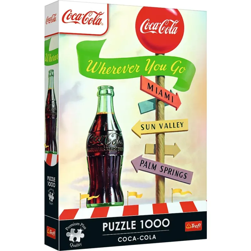 TREFL Premium Plus Puzle Coca-Cola: lai kur tu dotos, 1000 gab.