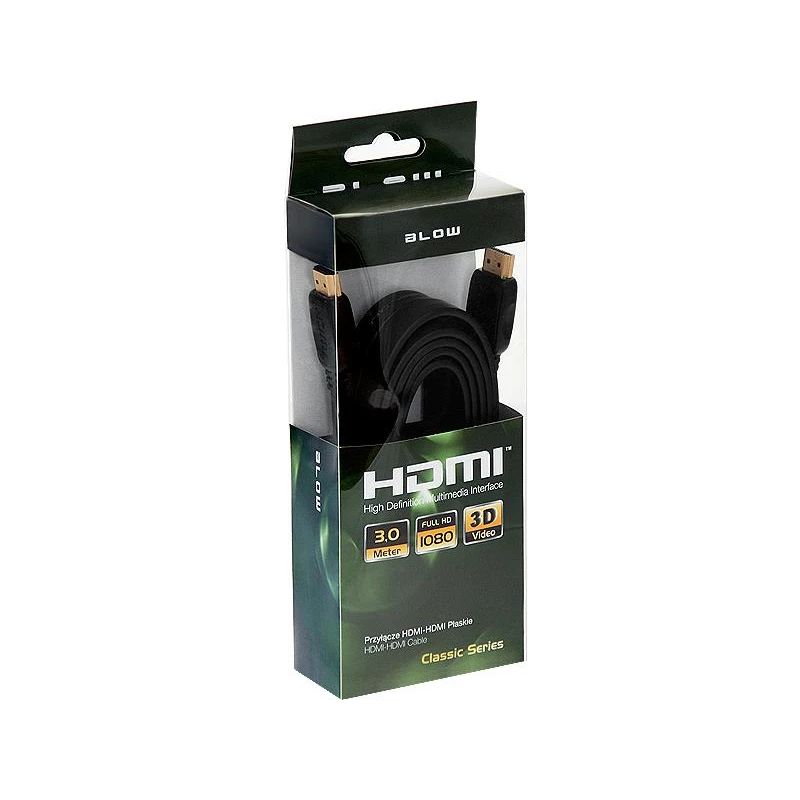 Kabelis hdmi-hdmi m-m3m flat blow 92-607