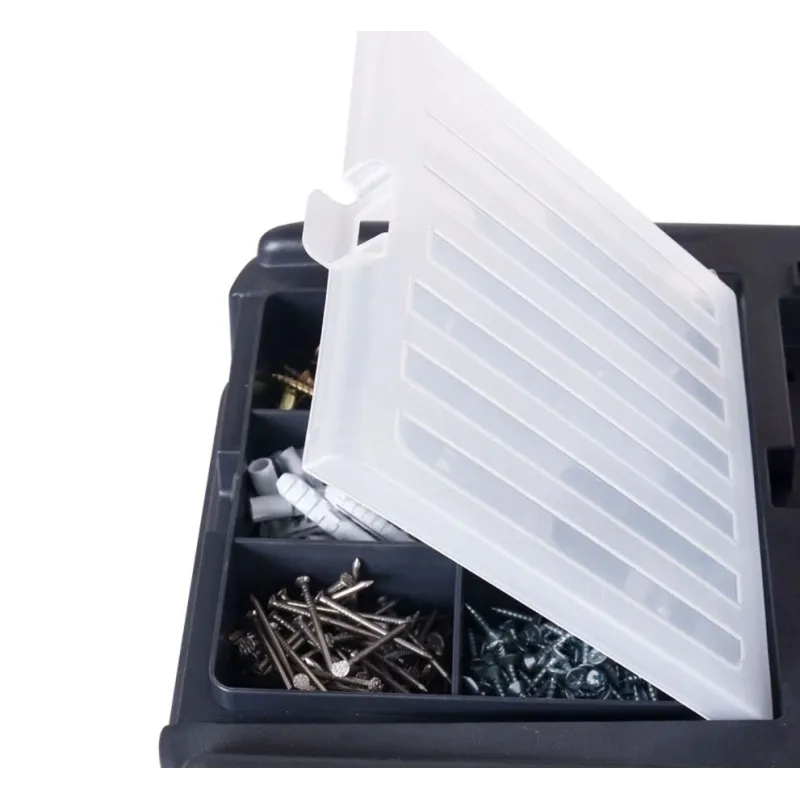 Įrankių dėžė Okko SKRA300FCZAPG001, 37.4 cm x 19.8 cm x 18.9 cm, juoda sp.-pilka sp.