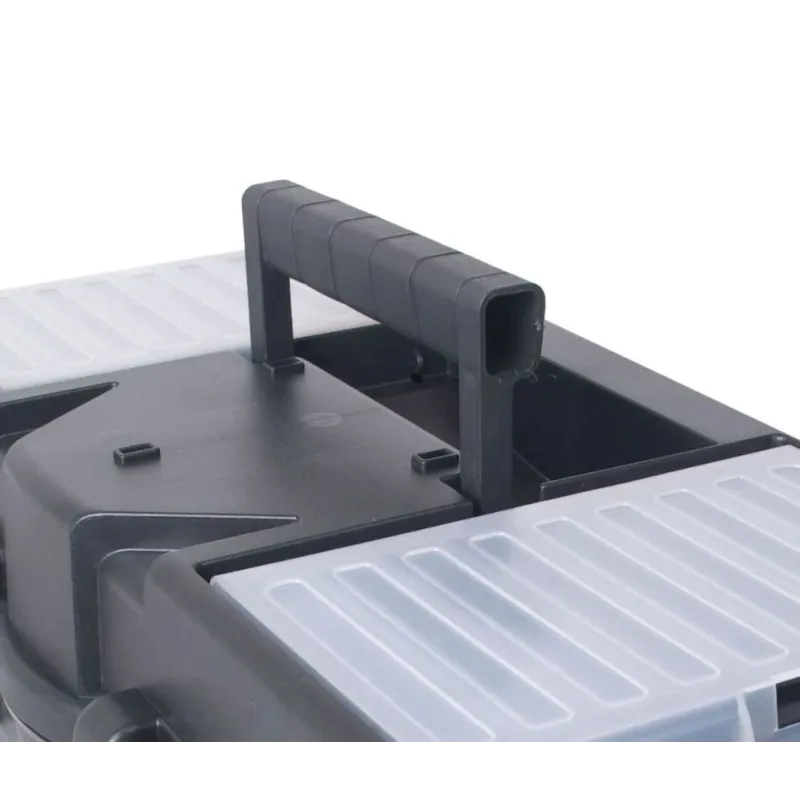 Įrankių dėžė Okko SKRA300FCZAPG001, 37.4 cm x 19.8 cm x 18.9 cm, juoda sp.-pilka sp.