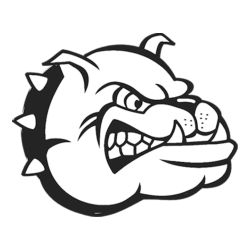 Auto uzlīme buldogs 16x13cm