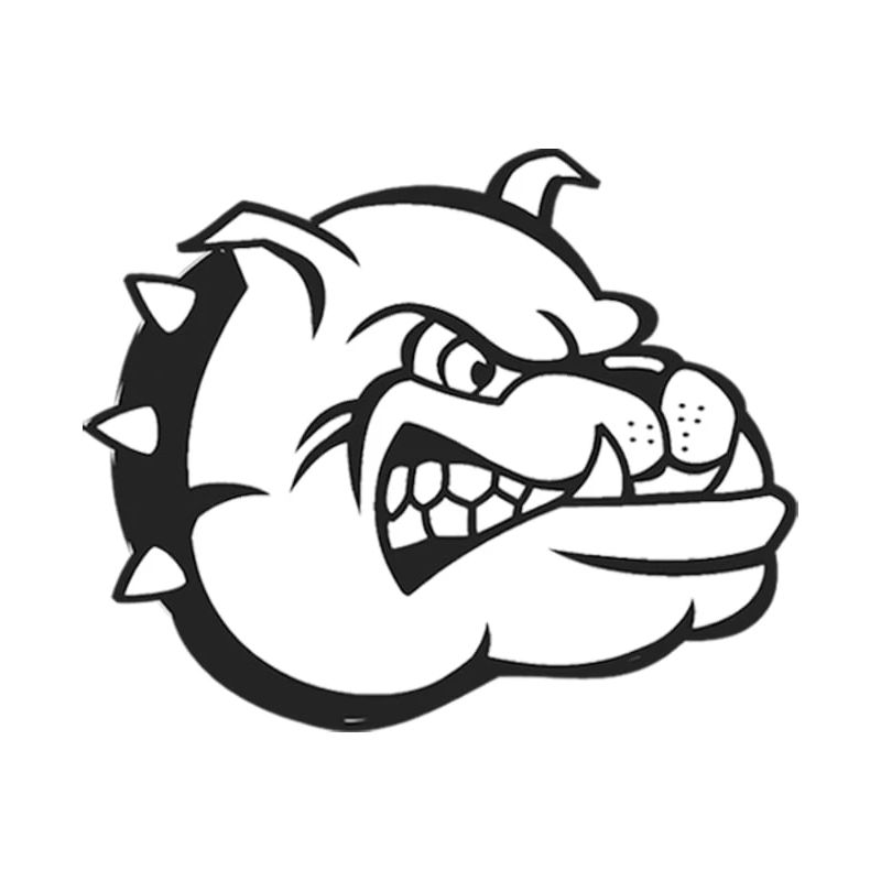 Auto uzlīme buldogs 16x13cm