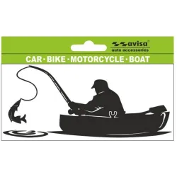 Наклейка на машину Avisa, 8 см x 15 см