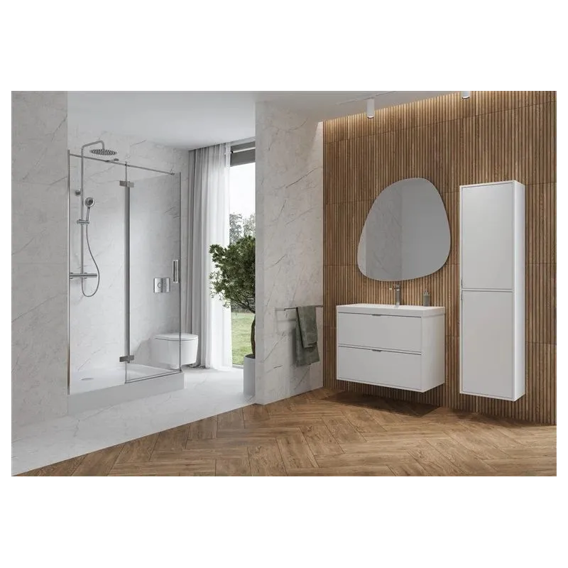 Vannas istabas skapis ar izlietni Cersanit Atrato, brūngans, 37.4 cm x 59.4 cm x 65.5 cm