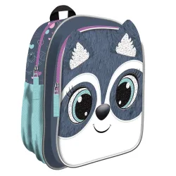 Детский рюкзак 5903235663611, зеленый-серый, 21 см x 12.5 см x 27 см