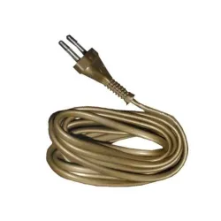 Шнур с вилкой Zamel, 5 м, 230 В, бронзовый цв.