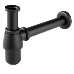Сифон для умывальника Ferro, черный цв.