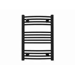 Водный полотенцесушитель Koralux Rondo Classic, черный, 50 см x 70 см, 280 Вт