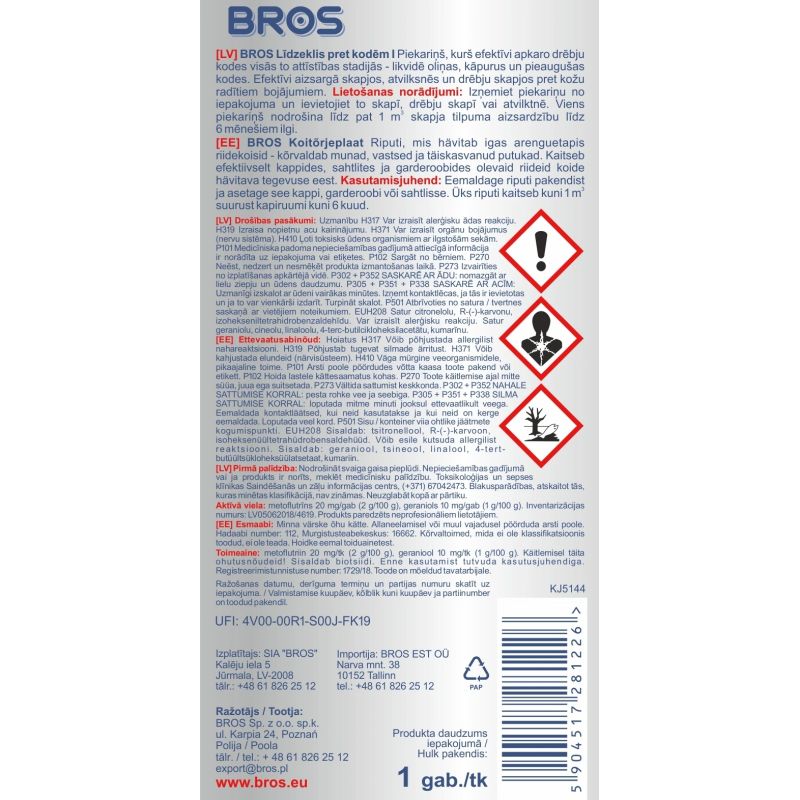 Līdzeklis pret kodēm bros