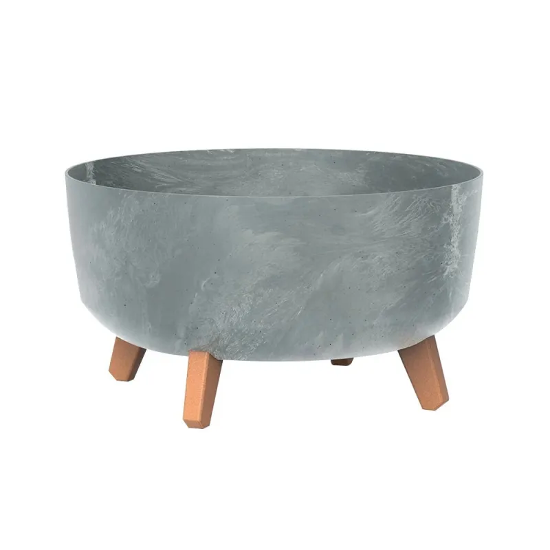 Puķu pods Prosperplast Gracia DGRL400LE-422U, plastmasa, pelēka