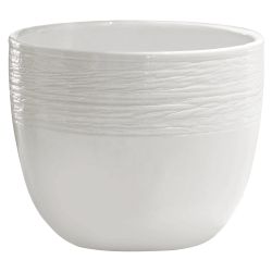 Pods puķu keramisks 16x23cm balts