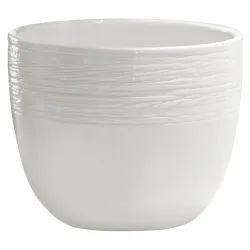 Цветочный горшок, керамика, белый цв.