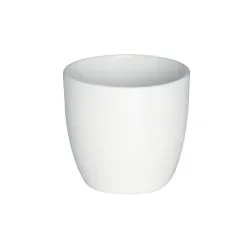 Lillepott Domoletti, keraamiline, valge v.