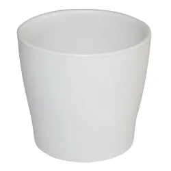 Цветочный горшок Domoletti, керамика, белый цв.