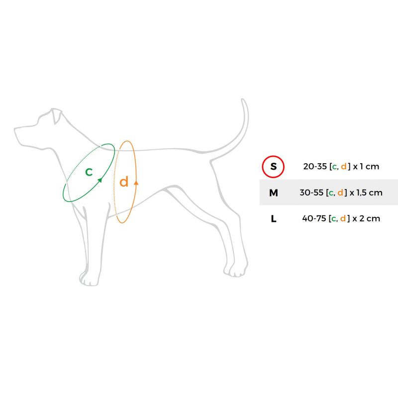 Krūšu siksna amiplay zaļa s 20-35x1cm