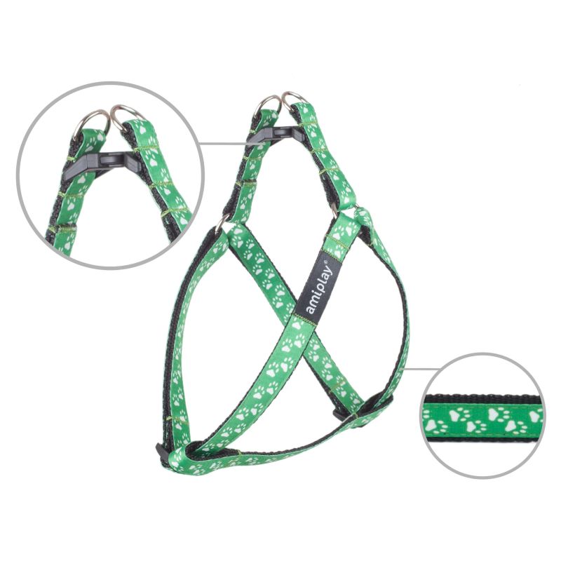 Krūšu siksna amiplay zaļa s 20-35x1cm