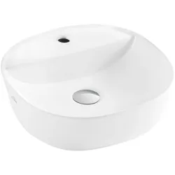 Умывальник для ванной комнаты Invena Pejto, керамика, 40 см x 40 см x 12 см, белый цв.