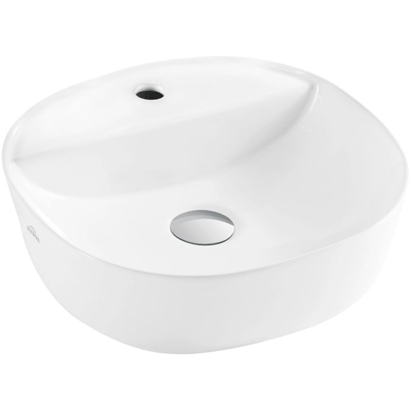 Izlietne uzl.uz virsmas apaļa 40cm balta