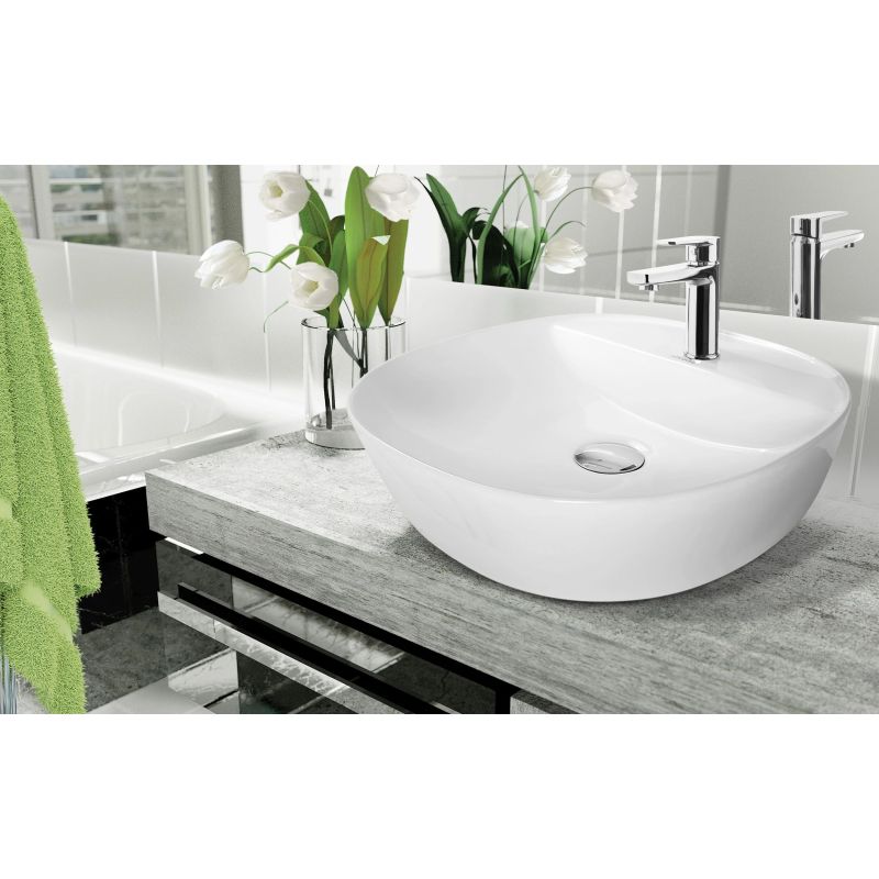 Izlietne uzl.uz virsmas apaļa 40cm balta