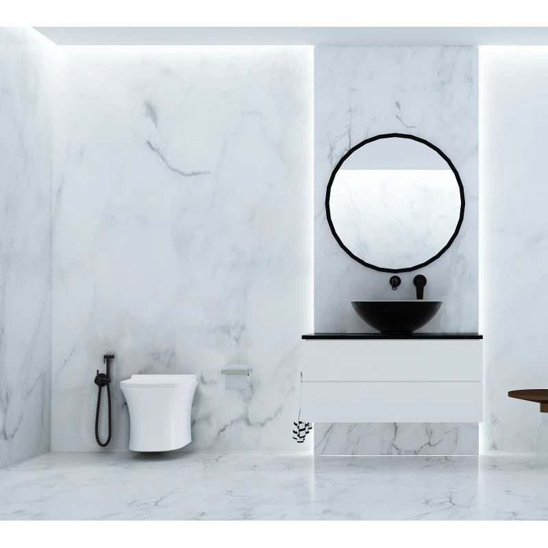 Jaucējkrāns sienas invena dokos melns