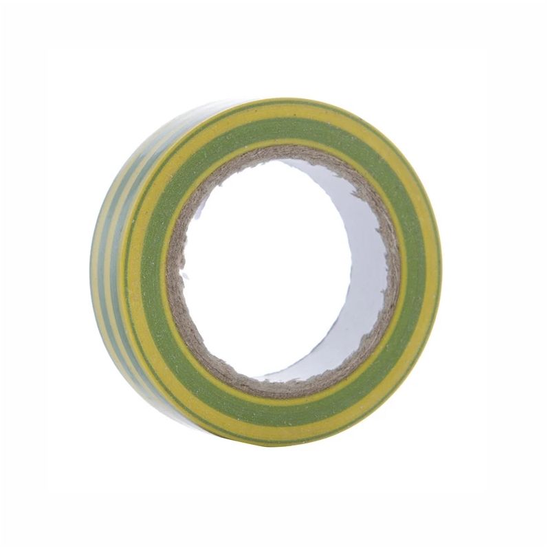 Elektrības izolācijas lente Bycom, 0.13 x 19 mm. 20 m. dzeltena-zaļa