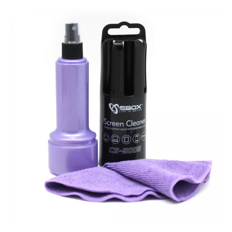 Sbox CS-5005U Screen Cleaner 150ml Purple