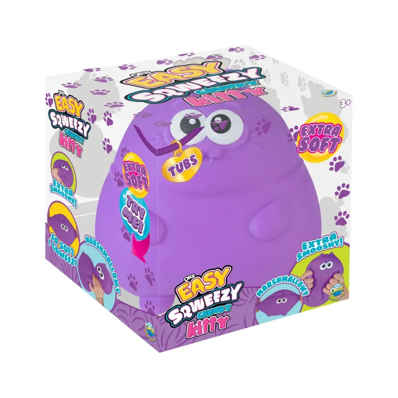 Anti-stresa rotaļlieta spaidāmais kaķis Easy Sqweezy Chunky Kitty