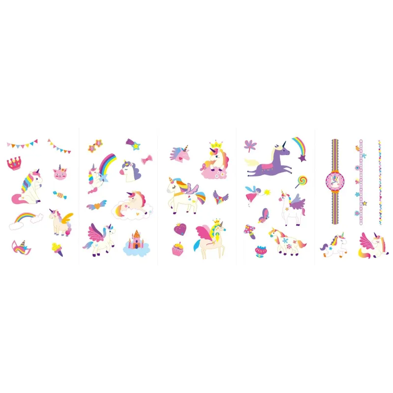 AVENIR Nail Stickers and Tattoos Unicorns