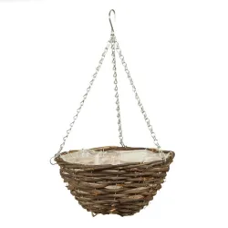 Karināmais puķu pods Garden Center NHB3112, koks-dabiskās šķiedras, brūna krās.