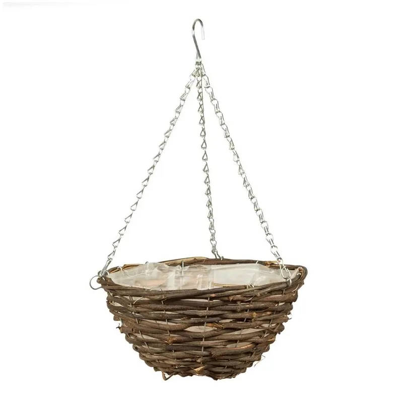 Karināmais puķu pods Garden Center NHB3112, koks-dabiskās šķiedras, brūna krās.