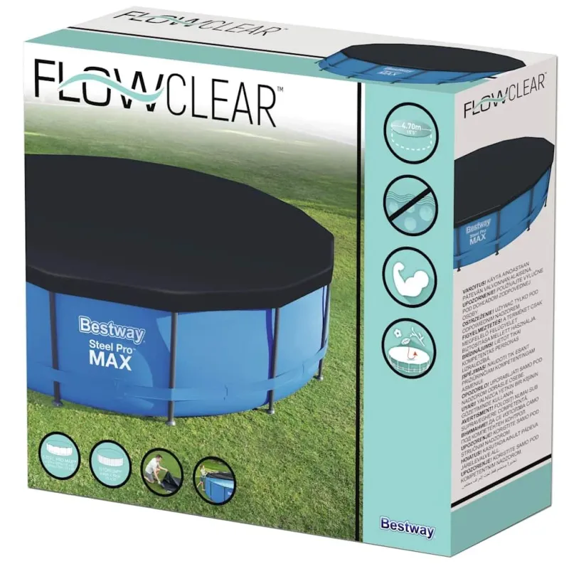 Baseino apdangalas Bestway Flowclear Frame Pool Cover 58038, berniukams