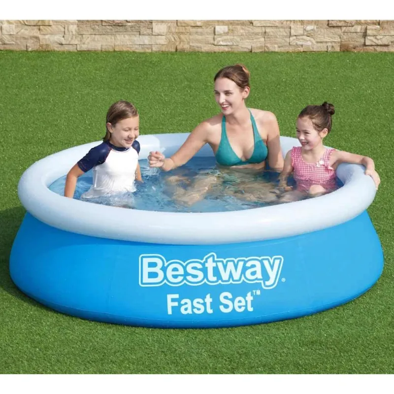 Baseins piepūšams Bestway Splash & Play Fast Set. zila-balta