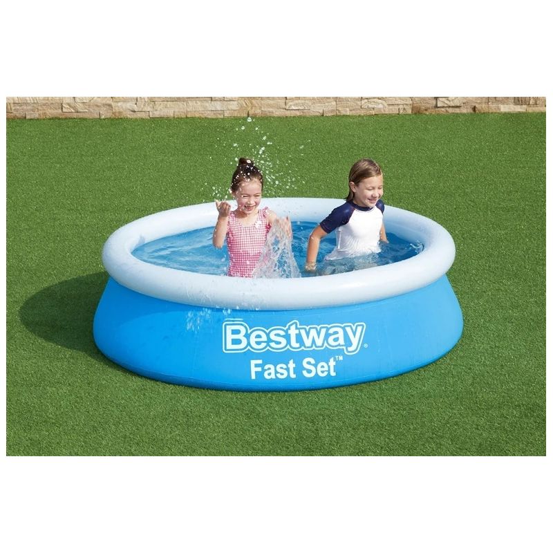 Baseins piepūšams Bestway Splash & Play Fast Set. zila-balta