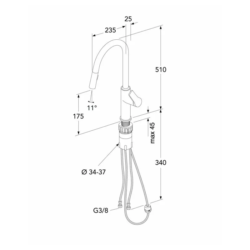 Izlietņu jaucējkrāns Gustavsberg Epic, hroma krās.