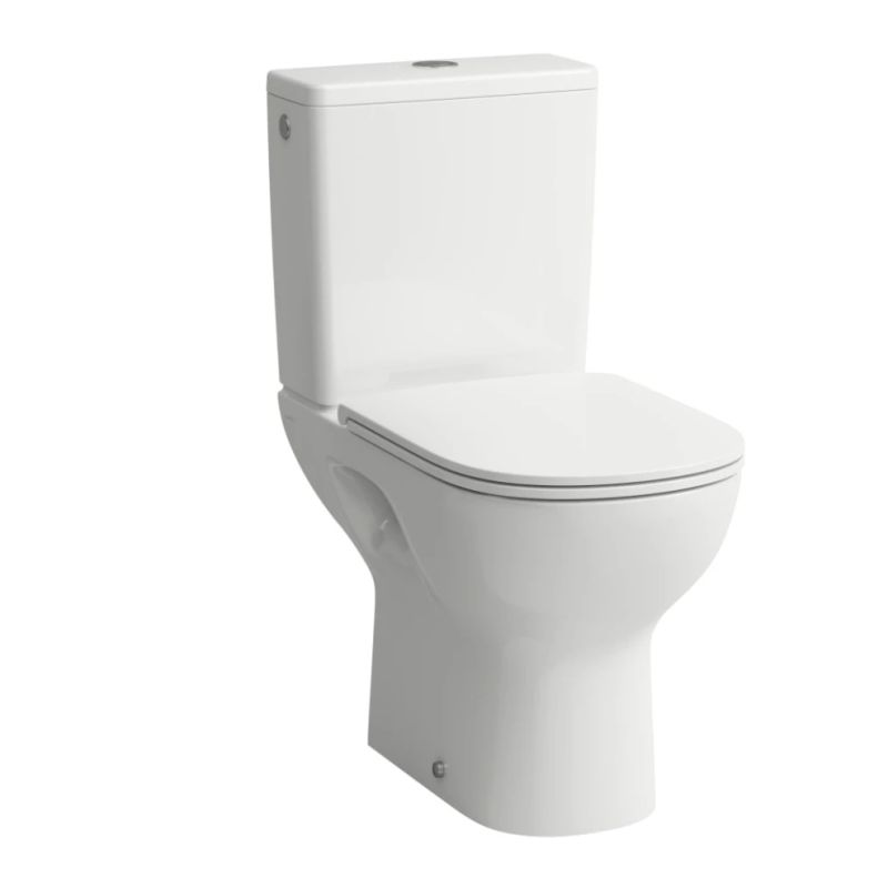 Tualetes skalojamā kaste Laufen LUA 65, balta krās.