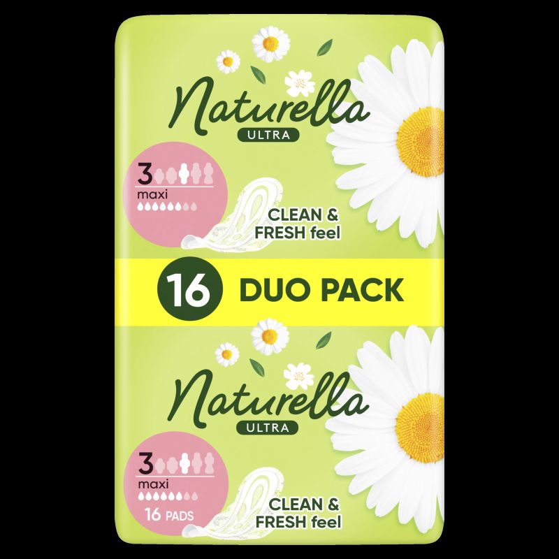 Naturella Ultra Maxi Size 3 Higiēniskās Paketes Ar Spārniņiem, 16 gab