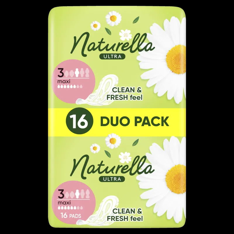 Naturella Ultra Maxi Size 3 Higiēniskās Paketes Ar Spārniņiem, 16 gab