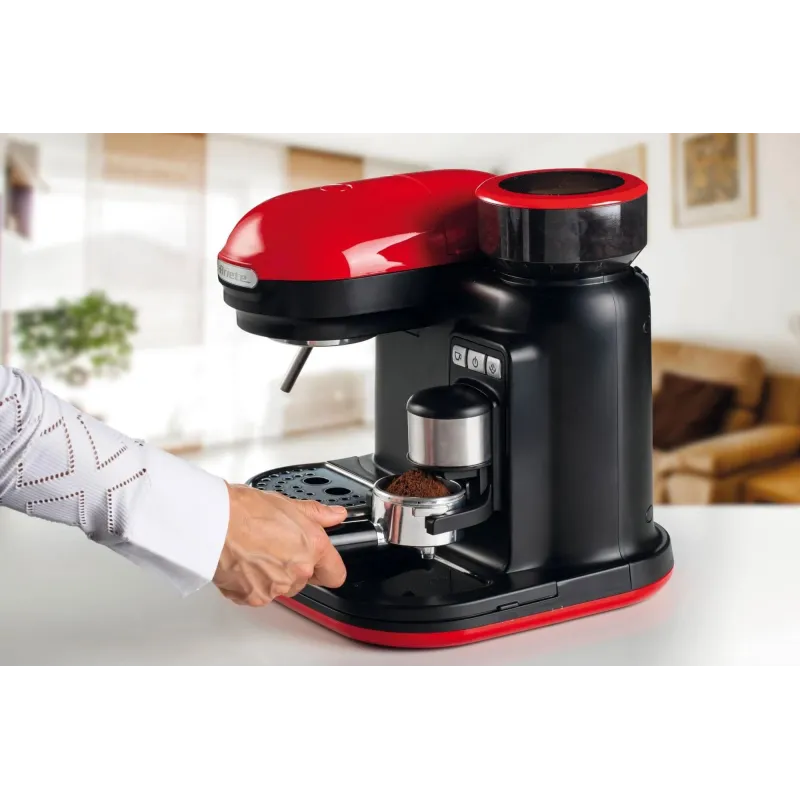 1318 Ariete Moderna Espresso Red integreeritud kohviveskiga