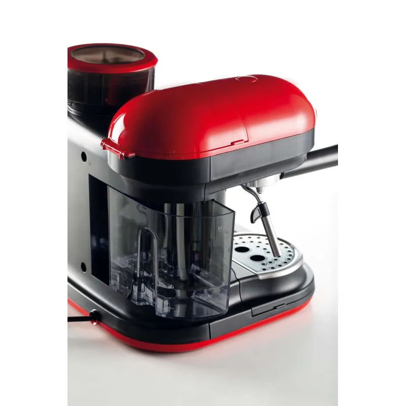 1318 Ariete Moderna Espresso Red integreeritud kohviveskiga