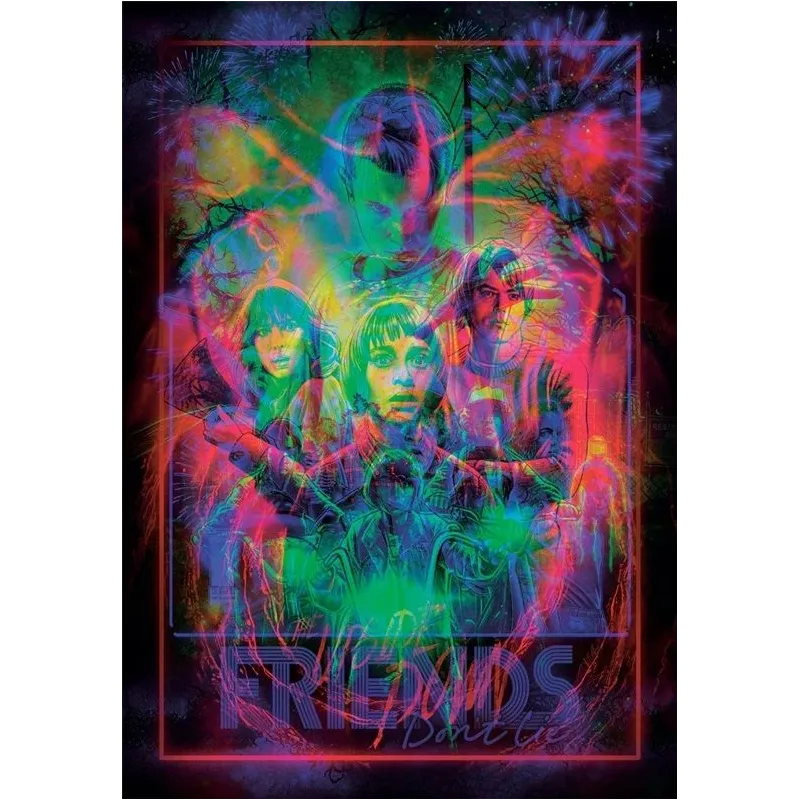 Dėlionė Clementoni Stranger Things Upside Down 35155, 48 cm x 34 cm, 520 vnt.