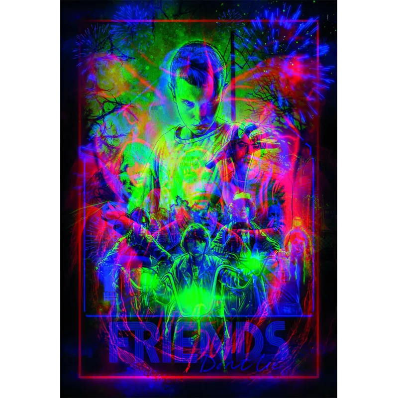 Dėlionė Clementoni Stranger Things Upside Down 35155, 48 cm x 34 cm, 520 vnt.