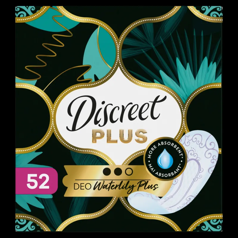 Discreet Protective Waterlily Plus Гигиенические Прокладки, 52 шт.