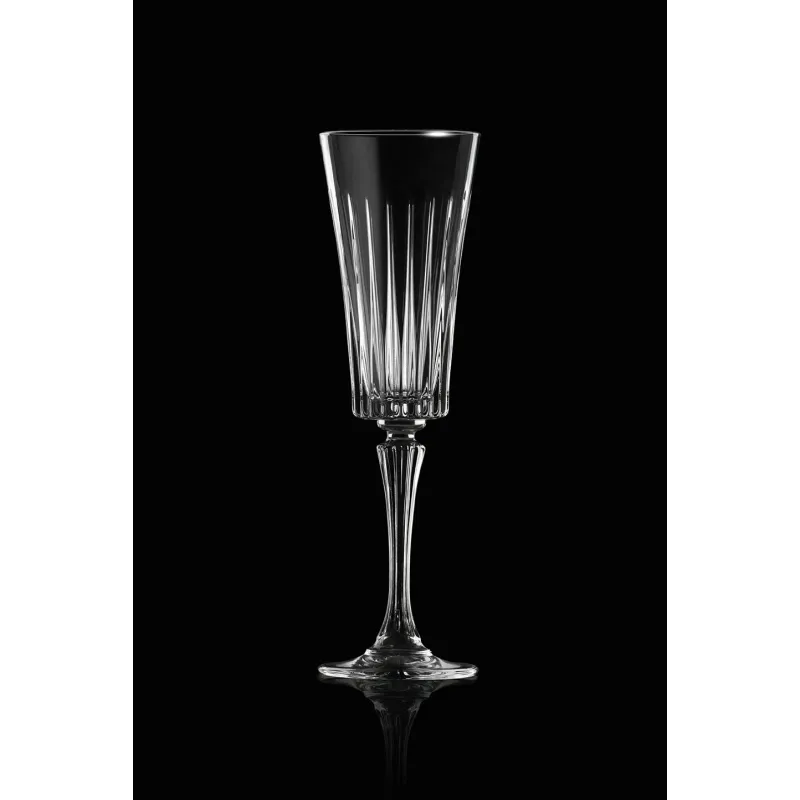 Šampanieša glāžu komplekts RCR Timeless, kristāls, 0.21 l, 6 gab.