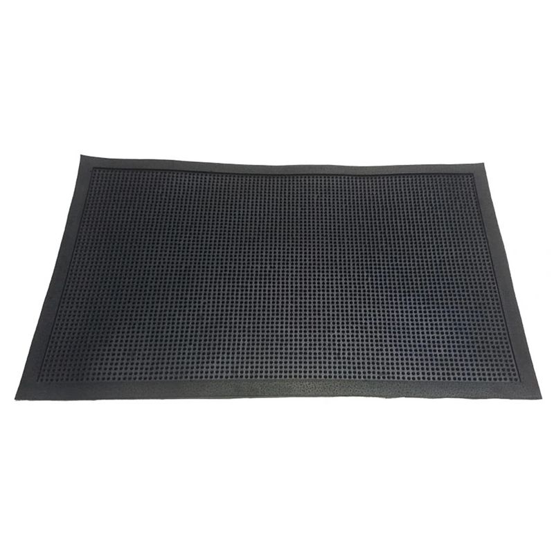 Придверный коврик Domoletti Rpn 008, черный цв., 45 см x 75 см x 0.8 см