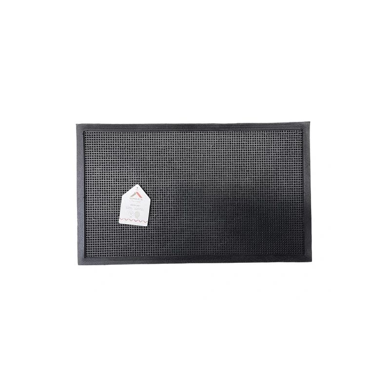 Придверный коврик Domoletti Rpn 008, черный цв., 45 см x 75 см x 0.8 см