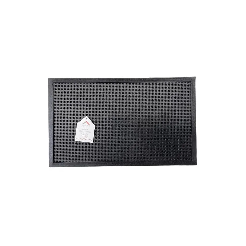 Придверный коврик Domoletti Rpn 008, черный цв., 45 см x 75 см x 0.8 см