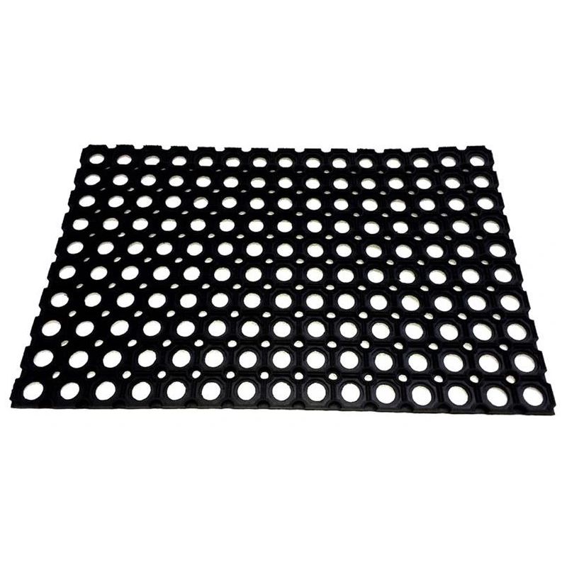 Придверный коврик Domoletti Rho 008, черный цв., 80 см x 120 см x 1.6 см